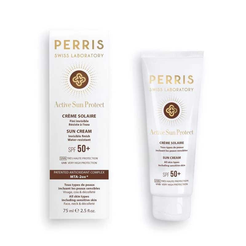 Active Sun защищает солнцем крем SPF 50+ - Perris Swiss Laboratory - Роскошная косметика с бесплатным советом и поставками!